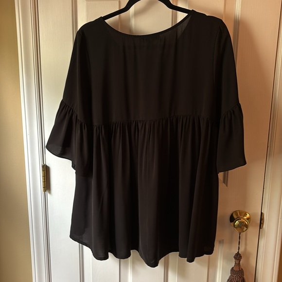 Black babydoll blouse - size M/L - Picture 2 of 5